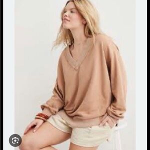 Aerie | vacay every day v neck sweatshirt